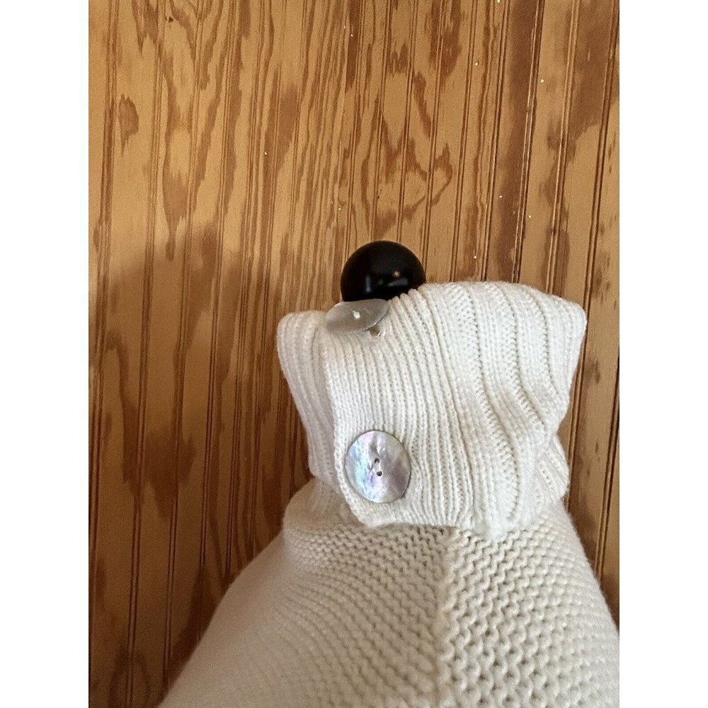Sundance Womens Thick High Turtleneck White Knit 3/4 Sleeves Sweater Size S‎ - Picture 6 of 9